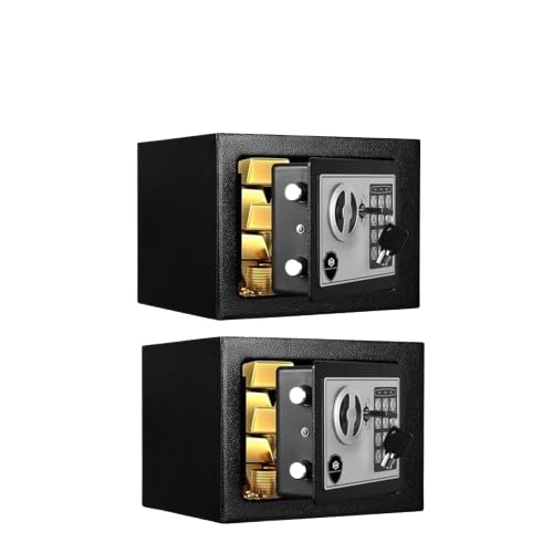 Miracle coast Digital safe with electonic keypad locker for Home 07 litres BLACK (Pack of 2)
