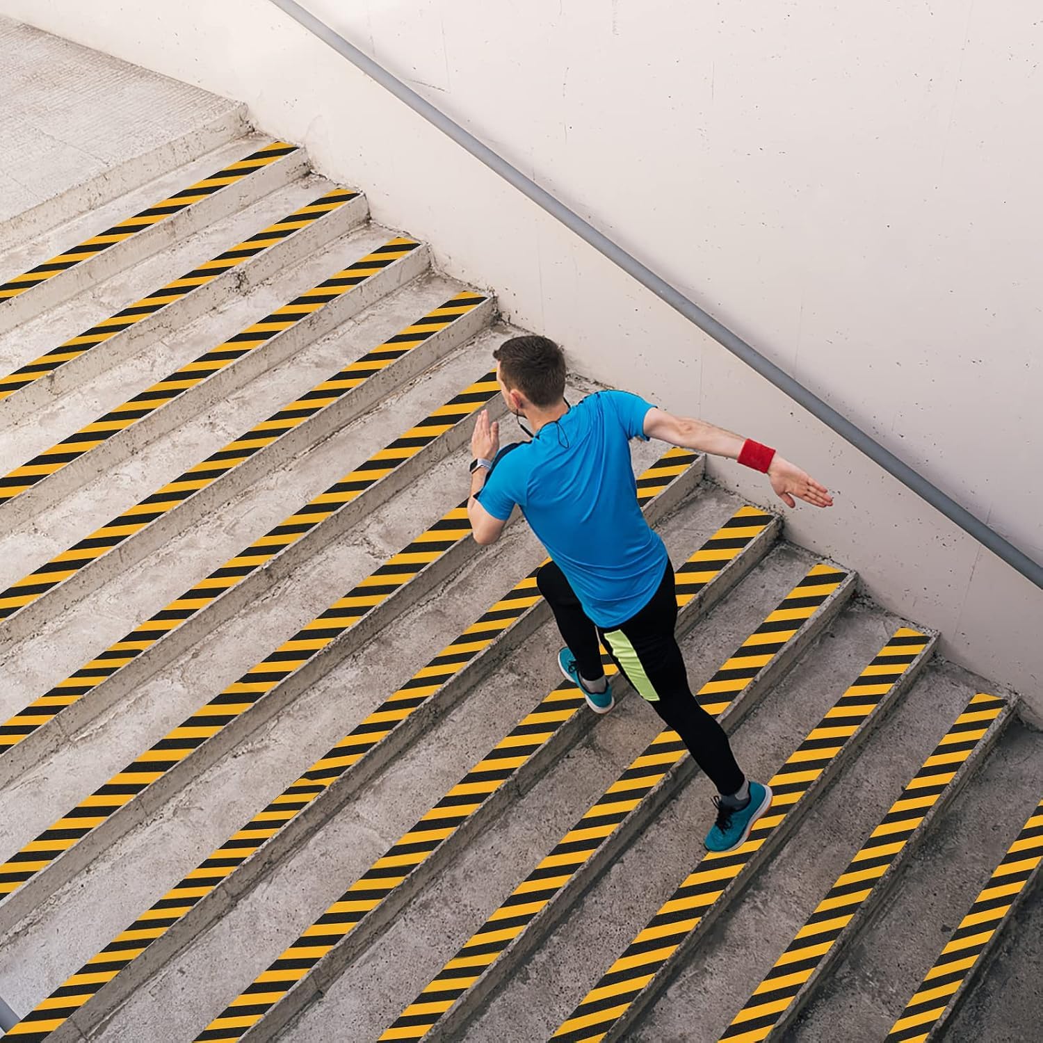 OHAYO Anti Slip Tape 18 Meter x 50mm, Multicolor Fall Resistant Traction Tape for Stairs, Floors & Slippery Surfaces, PET Safety Grip Tape - Image 6